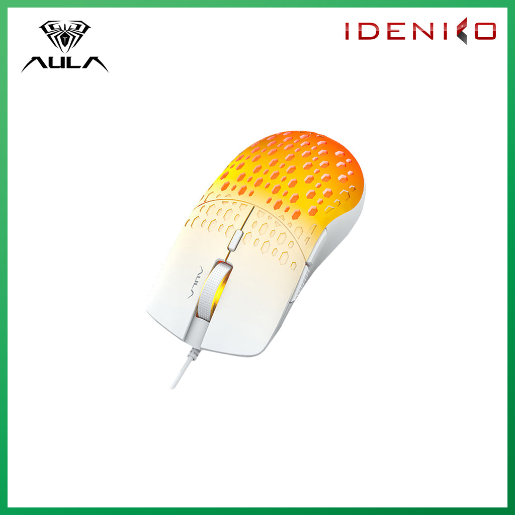 Aula S11 PRO 6 Keys Wired Gaming Mouse Orange