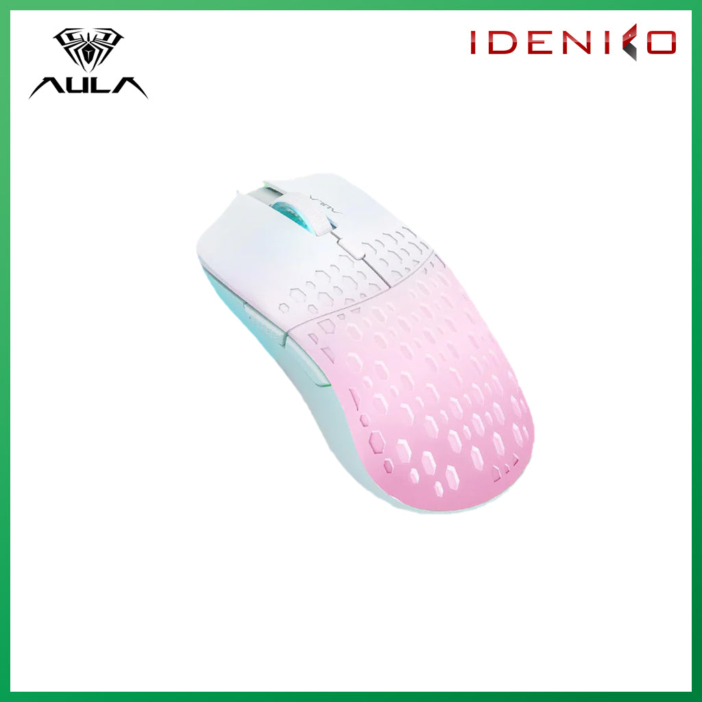 Aula S11 PRO 6 Keys Wired Gaming Mouse Pink