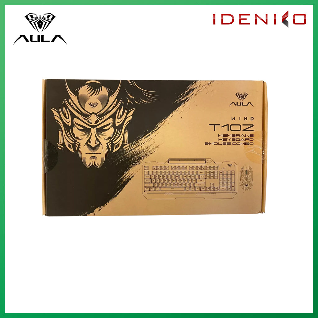 AULA T102 BLACK WIRED RGB GAMING KEYBOARD AND MOUSE COMBO