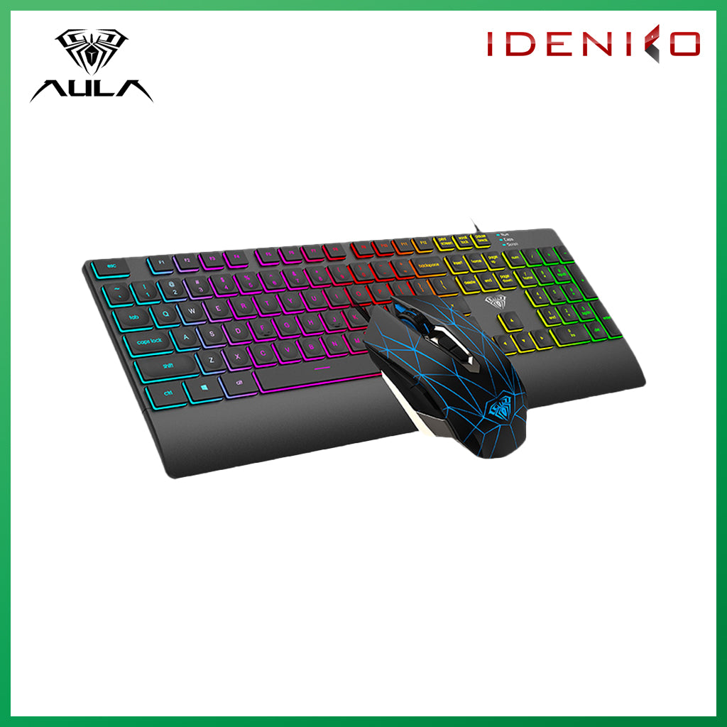 AULA T201 Wired Membrane Gaming Keyboard and Mouse Combo