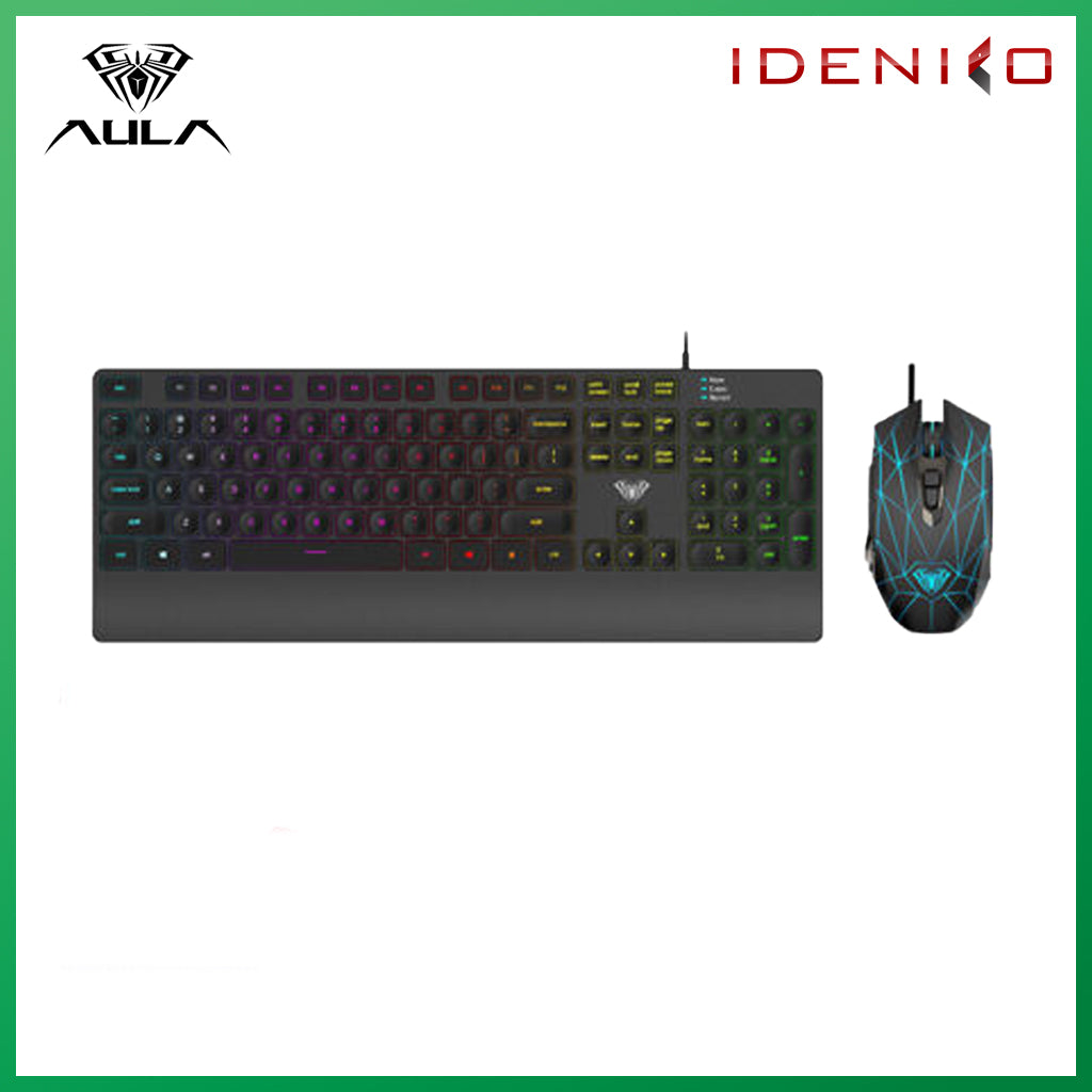 AULA T201 Wired Membrane Gaming Keyboard and Mouse Combo