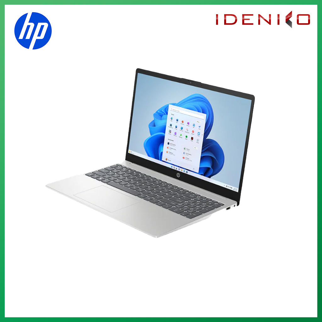 HP 15-fc0412AU (Natural Silver) 15.6-inch FHD, Ryzen 5 7520U | 16GB | 512GB SSD | AMD Radeon Graphics | Windows 11| WITH FREE KEYBOARD AND MOUSE